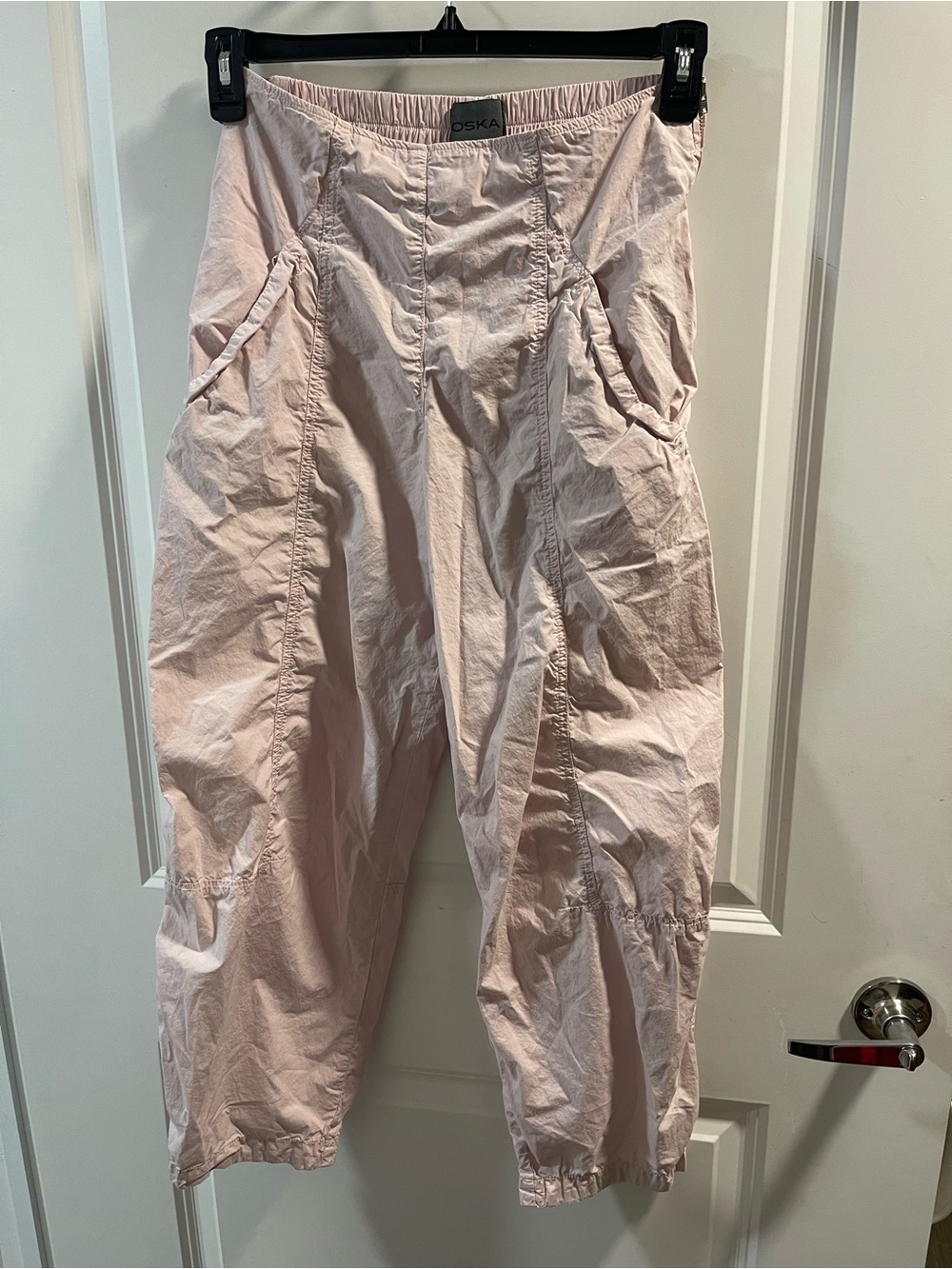 OSKA Light Pink Wide-Leg Cotton  Pants Size 1